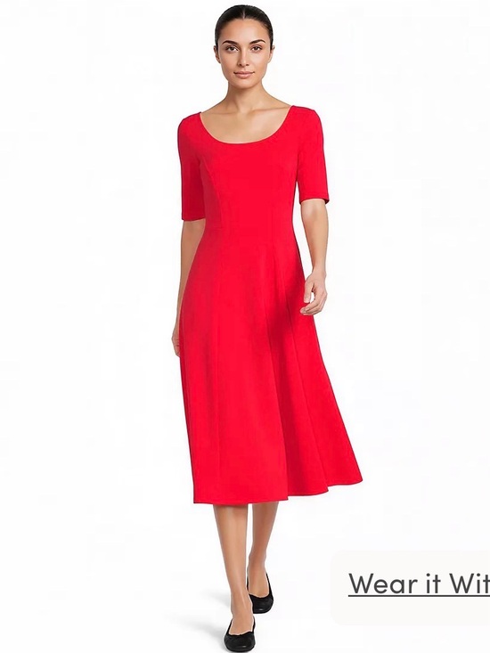 Lands' End Dresses & Skirts - Red Lands End Starfish midi dress BN